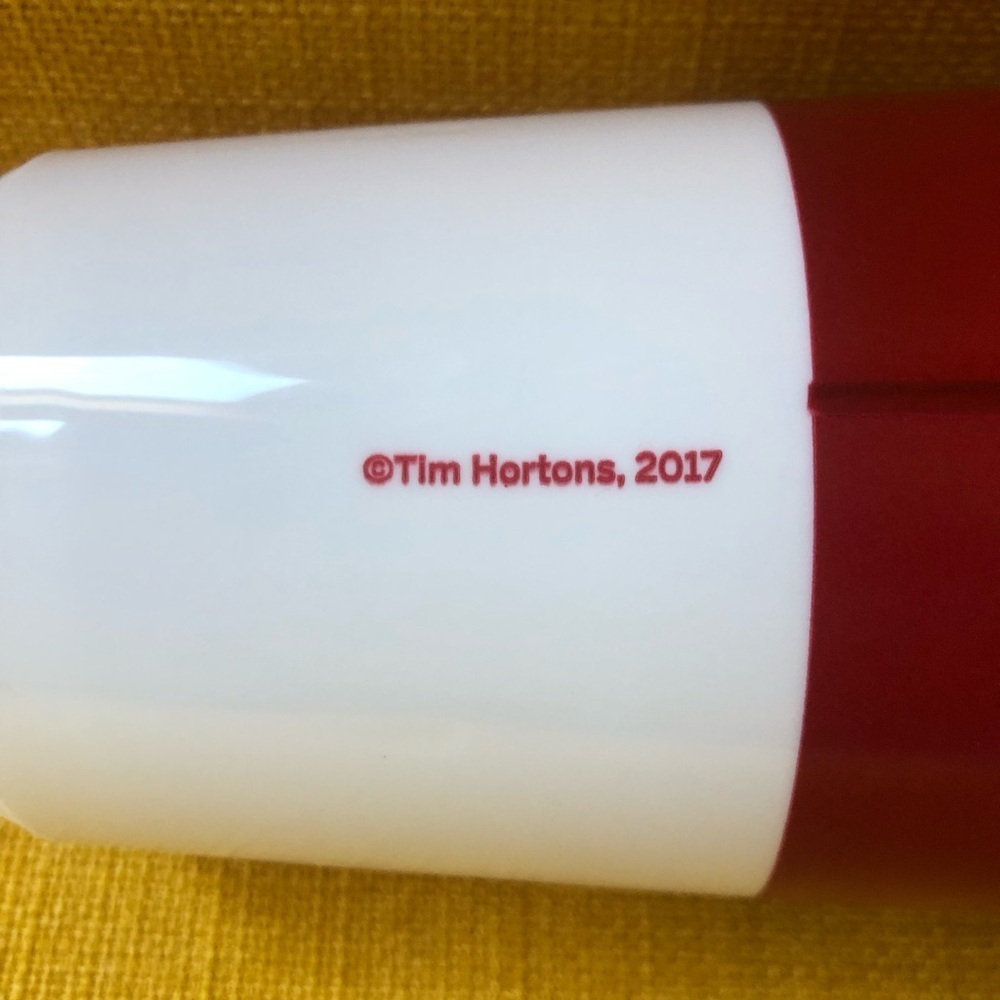 Tim Hortons Red and White 2017 Travel Mug - Picture 3 of 7